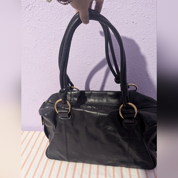 Donna DixonElegant Black Leather Handbag - Picture 2 of 6